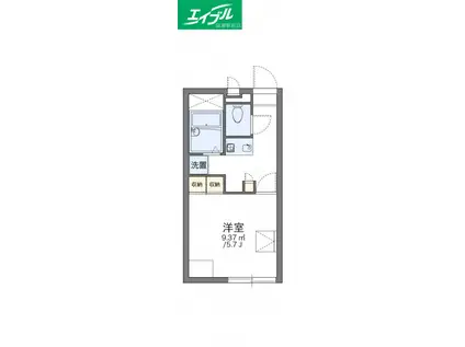 レオパレス平吉(1K/1階)の間取り写真