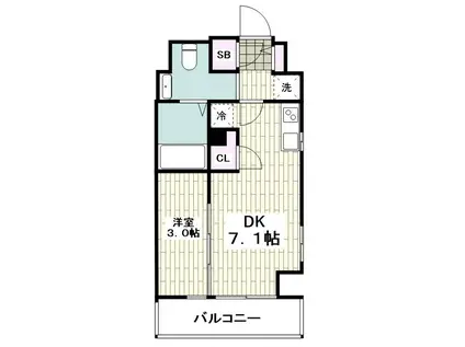 エストレージュ横浜鶴ヶ峰(1DK/4階)の間取り写真