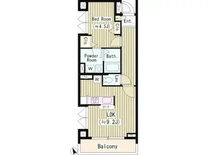 スクエア赤塚(1LDK/3階)の間取り写真