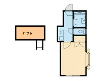 クオリア帯山(1K/1階)の間取り写真