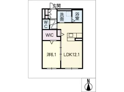 BASEST(1LDK/1階)の間取り写真