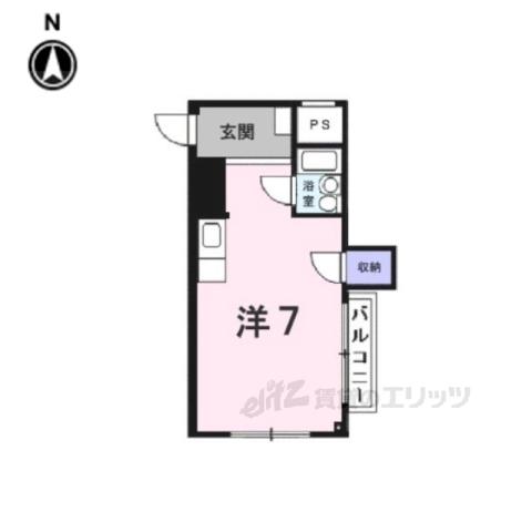 ハイツホリデー(ワンルーム/1階)の間取り写真