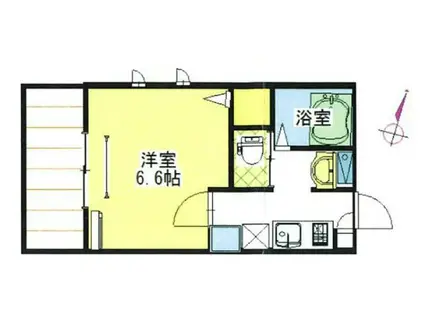 アファブル大宮(1K/3階)の間取り写真