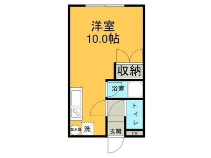 メゾンスリーゼ(ワンルーム/1階)の間取り写真