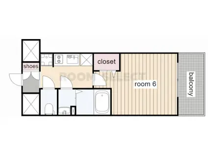 プレサンスSAKAEフロント(1K/12階)の間取り写真