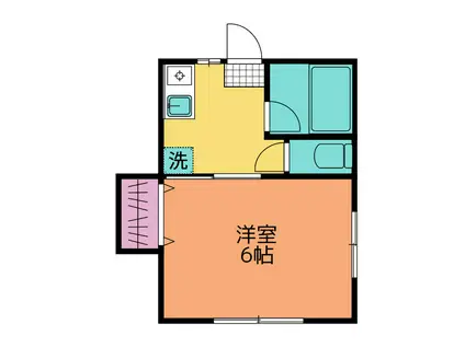 ベルフォート赤羽2(1K/1階)の間取り写真