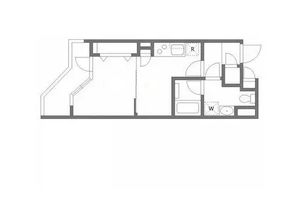 アルティザ上野毛(1DK/2階)の間取り写真