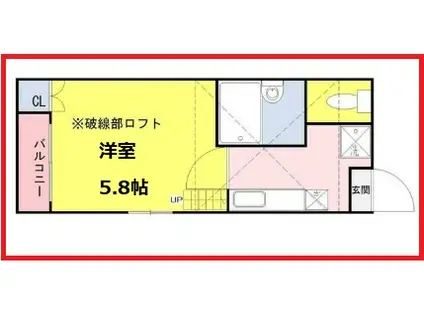 アズール柴又(1K/1階)の間取り写真