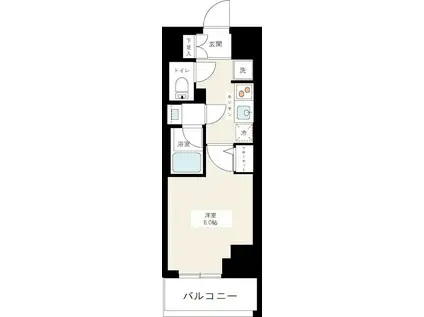 アイル横浜ノースツインズI(1K/11階)の間取り写真