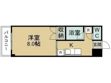 ビ ル ド ス マ イ ル I(1K/4階)の間取り写真