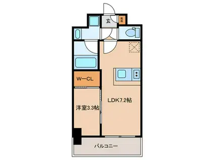 エスリードレジデンス・ザ・大阪ノア(1LDK/5階)の間取り写真