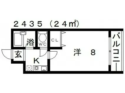 ヴィラ・フローレンス(1K/3階)の間取り写真