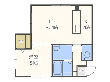 フォーレストN17(1LDK/3階)の間取り写真