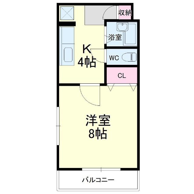 DAIKOKU(1K/3階)の間取り写真