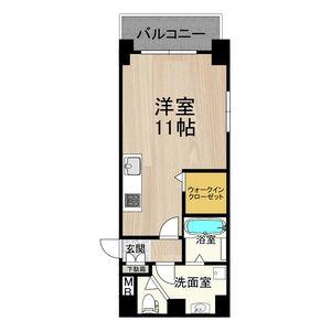 M.HILLS西本町(ワンルーム/5階)の間取り写真