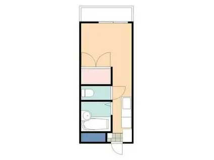 クるトーラ西八王子(ワンルーム/1階)の間取り写真