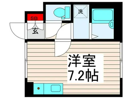 ヴィラージュ(ワンルーム/1階)の間取り写真