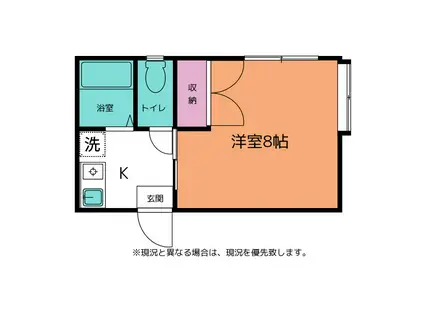 アルテハイツ寺町(1K/1階)の間取り写真