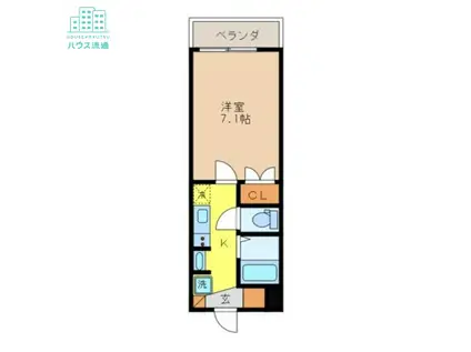 RESIDENCE野田(1K/2階)の間取り写真