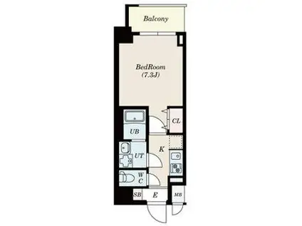 S-RESIDENCE志賀本通ノース(1K/4階)の間取り写真