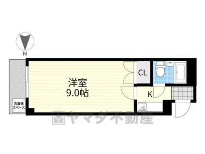 NAヒルズ(1K/3階)の間取り写真