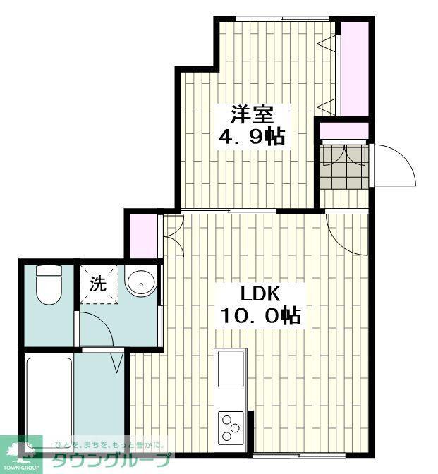 ONETT(1LDK/1階)の間取り写真