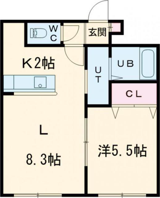 SHERATON 旭川駅前(1LDK/2階)の間取り写真