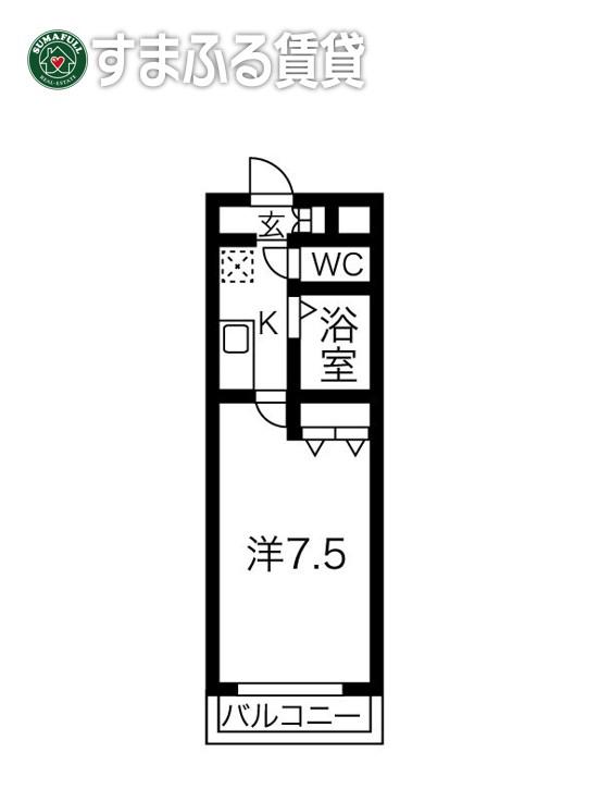 A・CITY 伊賀新町(1K/4階)の間取り写真
