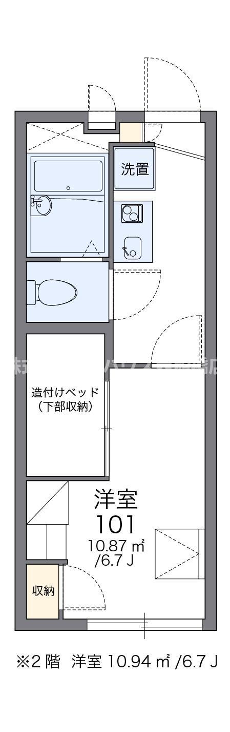 レオパレスマムトープ(1K/2階)の間取り写真