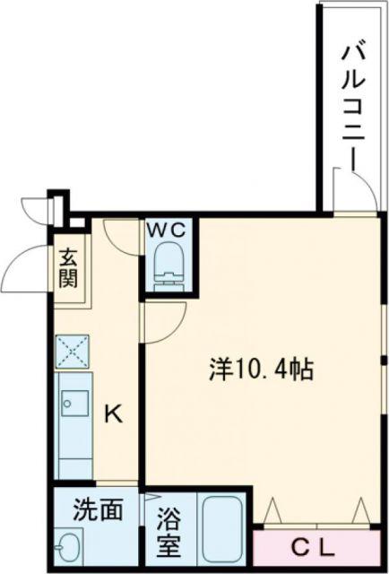 フジパレス長原I番館(1K/1階)の間取り写真
