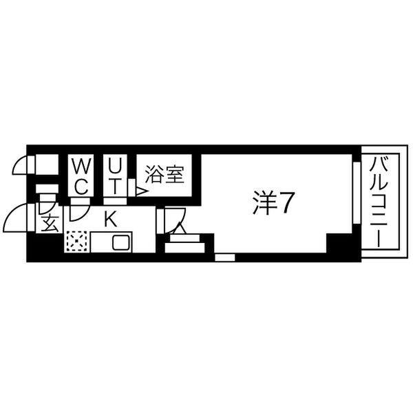 アセーラ新栄(1K/5階)の間取り写真