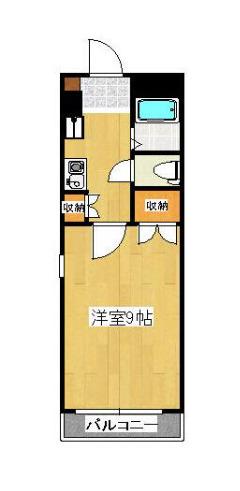 ファーイーストIIビル(1K/4階)の間取り写真