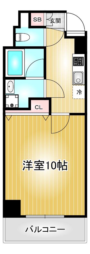 TINY GROVE(1K/2階)の間取り写真