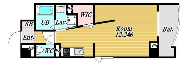 JH APARTMENT(1K/5階)の間取り写真