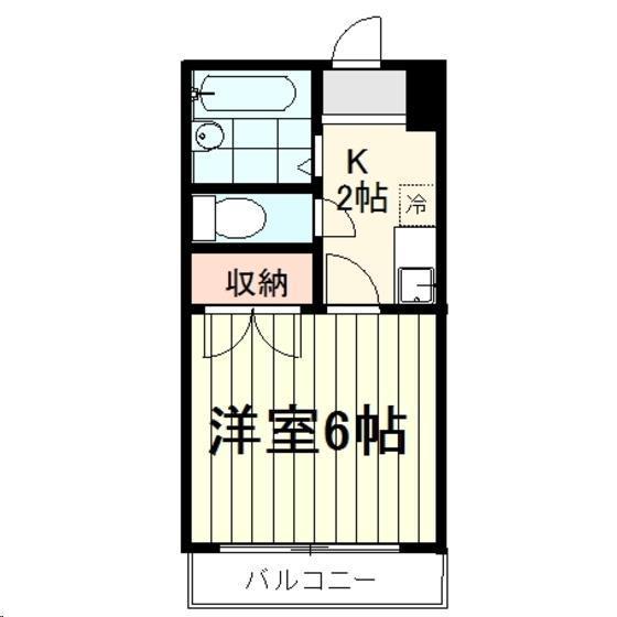 AOBA62(1K/2階)の間取り写真