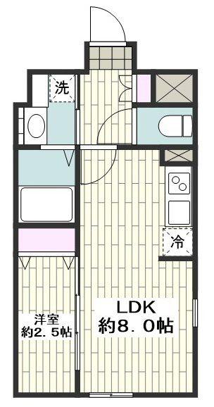 LUORE名古屋駅ノース(1LDK/4階)の間取り写真