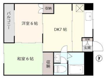 アシスト羽島マンション(2DK/3階)の間取り写真