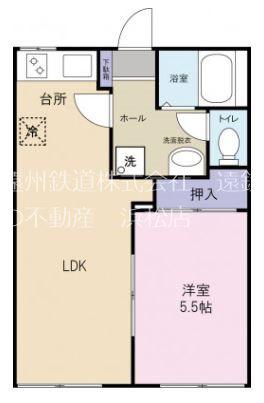 メイクリマールA(1LDK/2階)の間取り写真