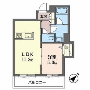 メゾン・ニューいろは(1LDK/4階)の間取り写真
