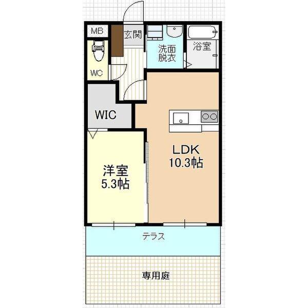 Y&Mシャルムルミエール(1LDK/2階)の間取り写真