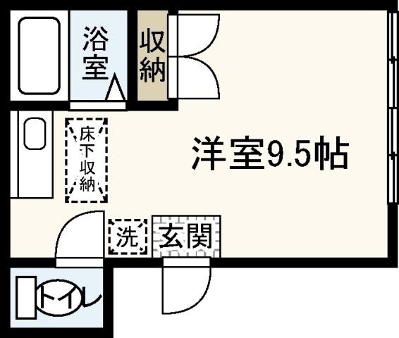 サンシャイン中央II(ワンルーム/1階)の間取り写真