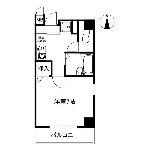エクセレントハイツS(1K/3階)の間取り写真