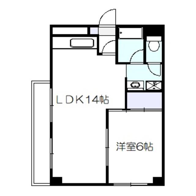 水 交 社(2DK/2階)の間取り写真