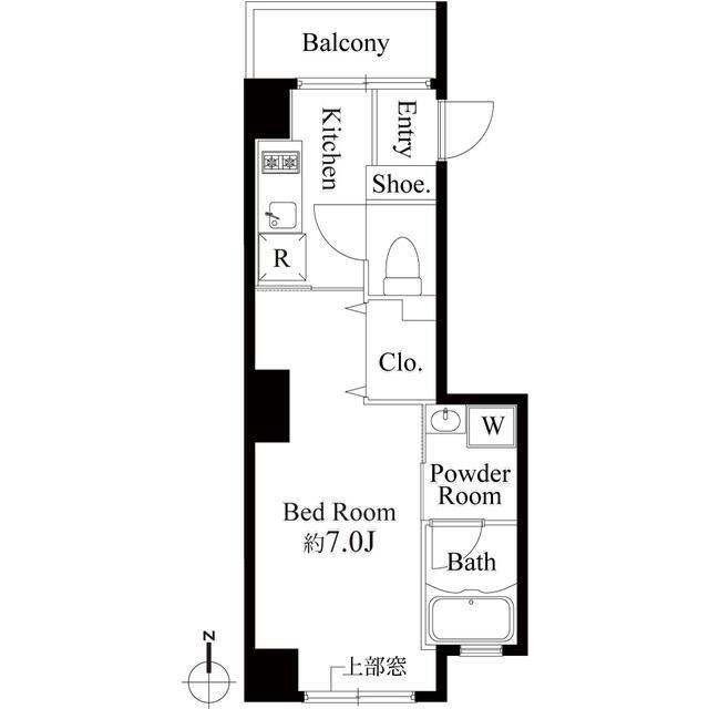 CERES住吉(1K/2階)の間取り写真