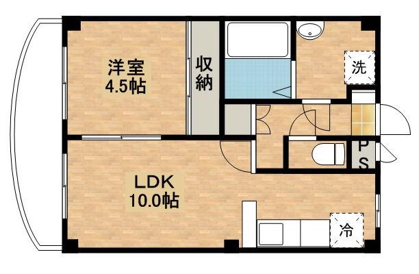 シトロンビレッジ(1LDK/2階)の間取り写真