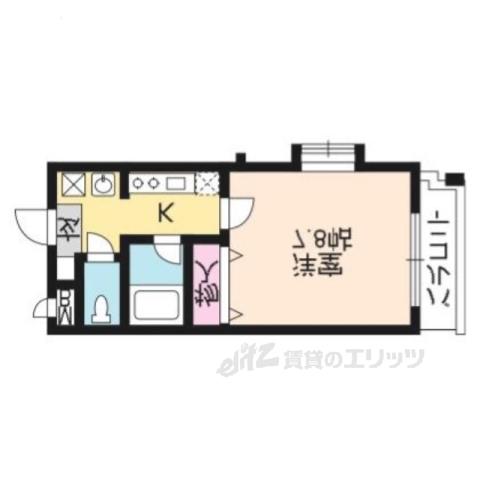 ルミネ四季彩館(1K/1階)の間取り写真