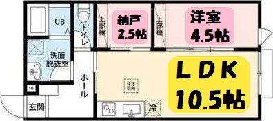 川上コーポ2(1SLDK/2階)の間取り写真