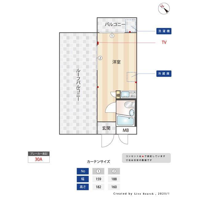 TOP市ヶ谷(ワンルーム/4階)の間取り写真