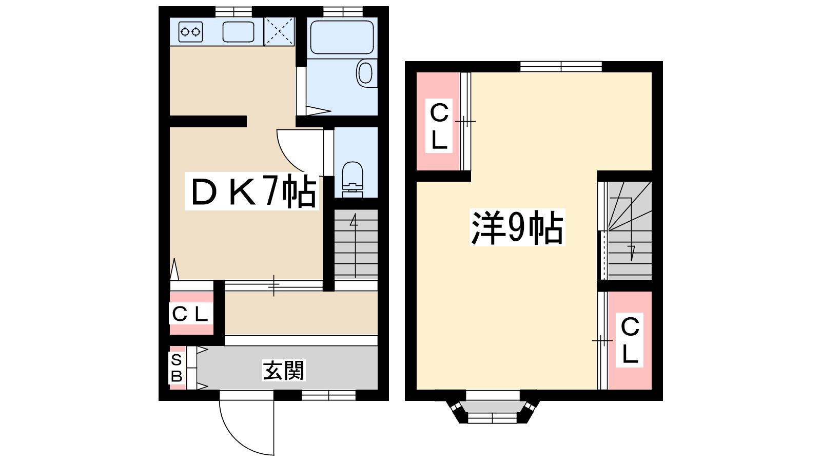 ミーテ江坂(1DK/1階)の間取り写真