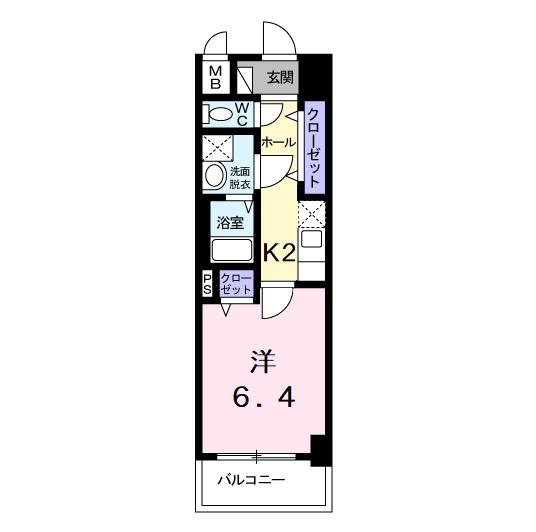 ばーちー 大東建託(1K/3階)の間取り写真